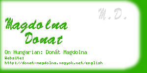 magdolna donat business card