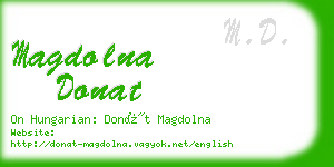 magdolna donat business card